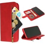 iPhone 14 Pro Max Casemania Book Case Met Rits Rood