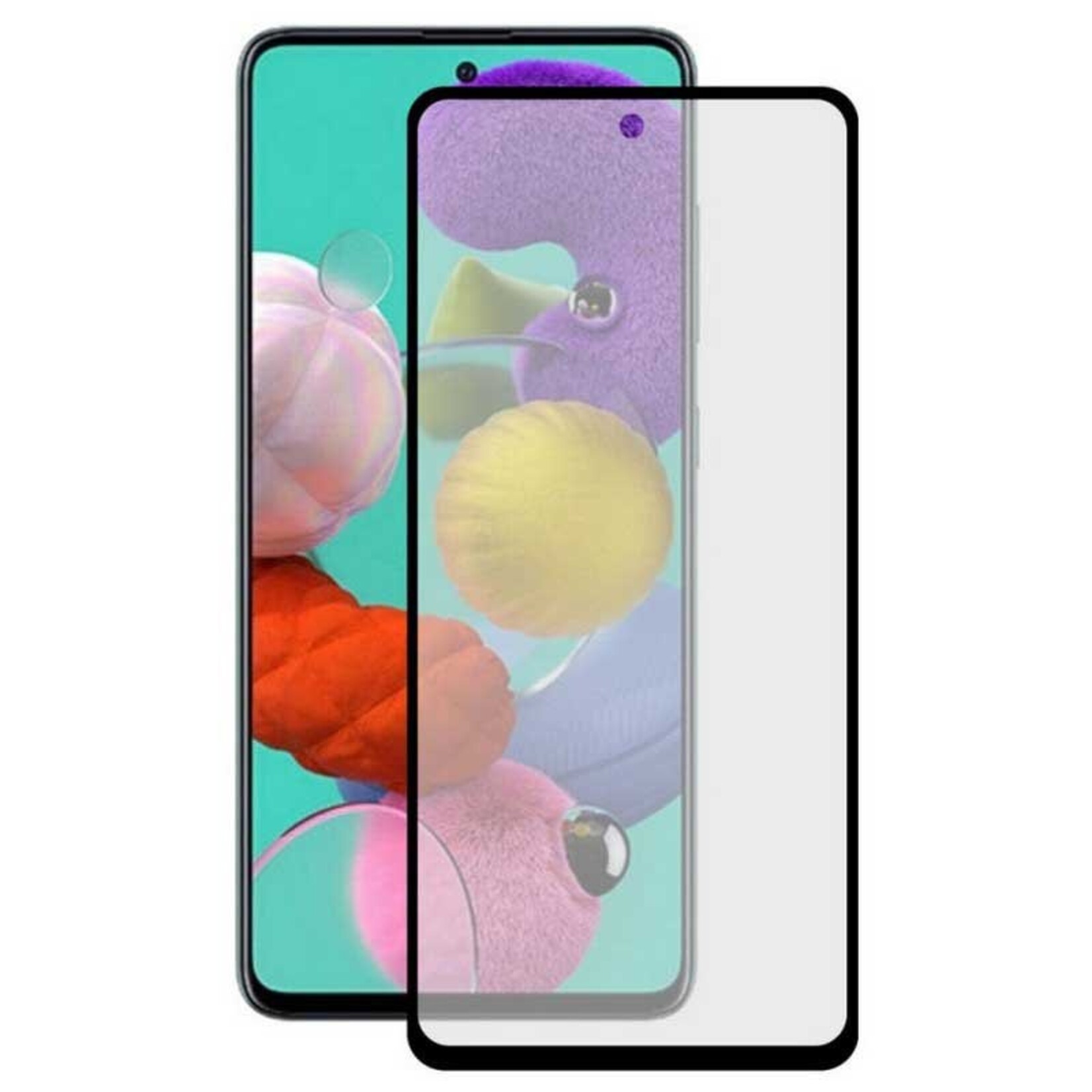 Clear Full Tempered Glass-Samsung A51