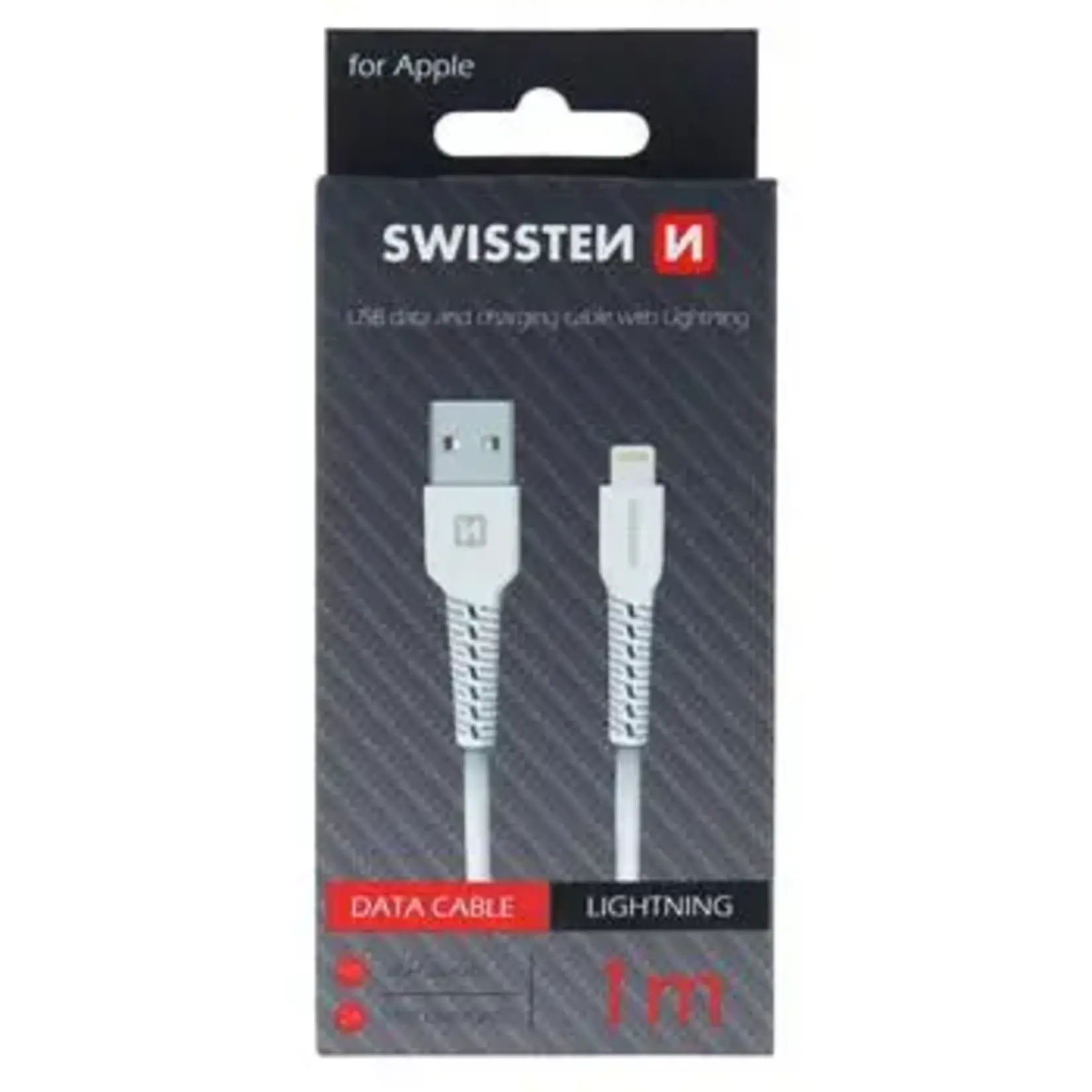 swissten Swissten Lightning Cable - 71505541 - 1m - White