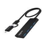 Xssive Xssive Usb Hub to Usb-C 4 In 1