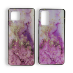 iPhone 12 Pro Max - Print Backcover - Marmer Paars
