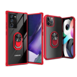 iPhone 12 Pro Max - Kickstand Ring Rood-transparant