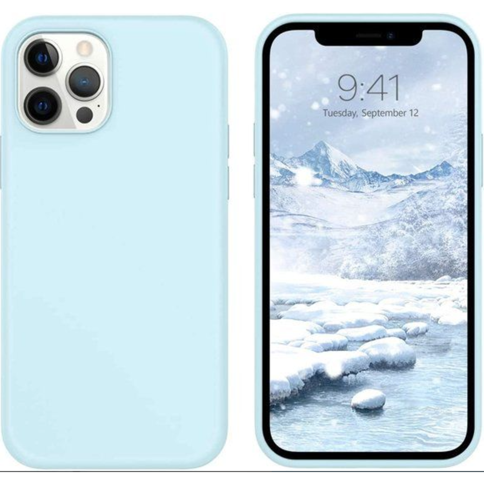 Apple High Quality Silicone Case Turquoise - iPhone 12 Pro Max