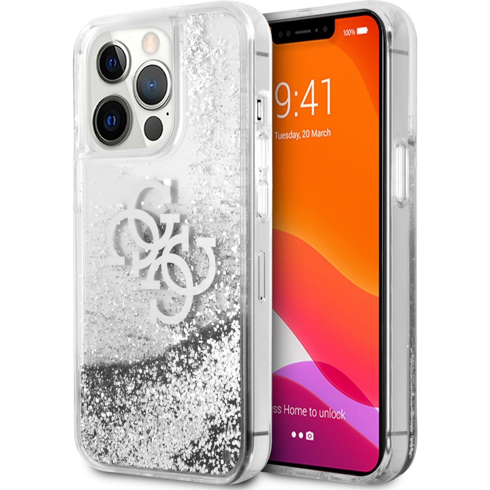 Apple Guess Case Zilver