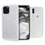 Samsung Samsung A70 - Glitter Backcover - Zilver