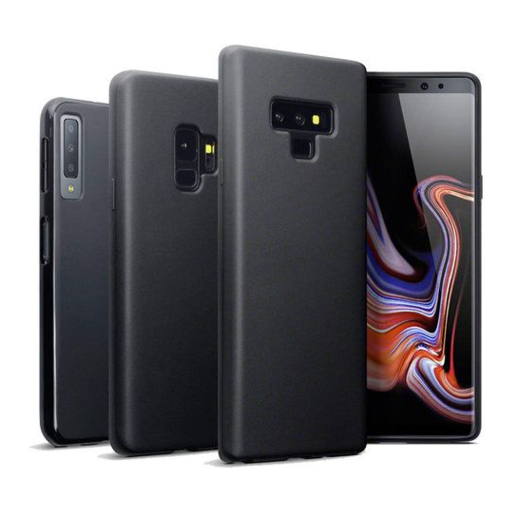Samsung Silicone Case Zwart - Samsung A70