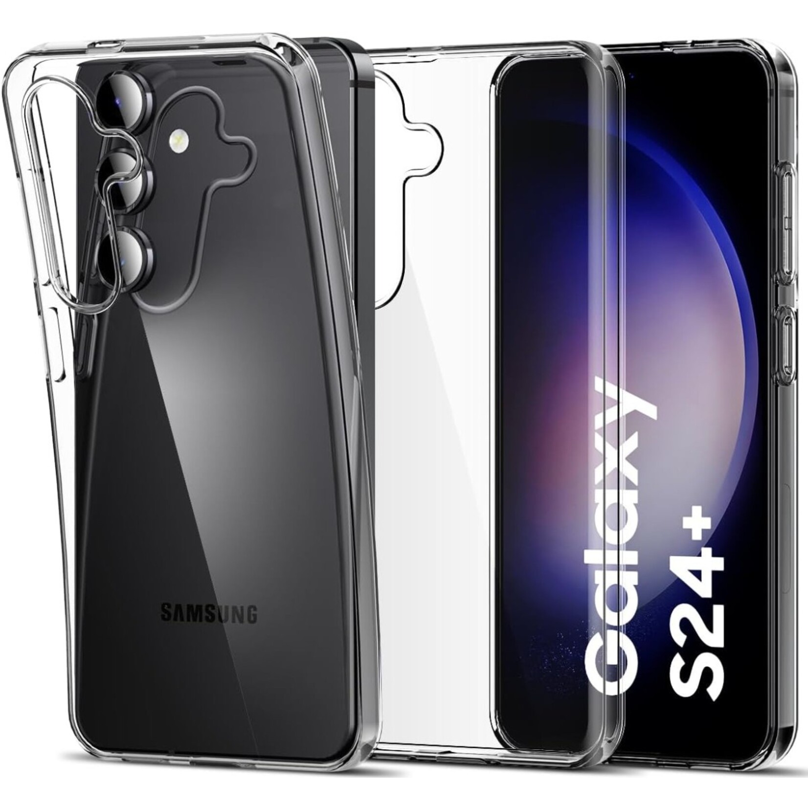Samsung Silicone Case Transparant - Samsung S24 Plus
