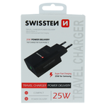 swissten Swissten USB-C Travel Charger (25W) - 22060400 - Black
