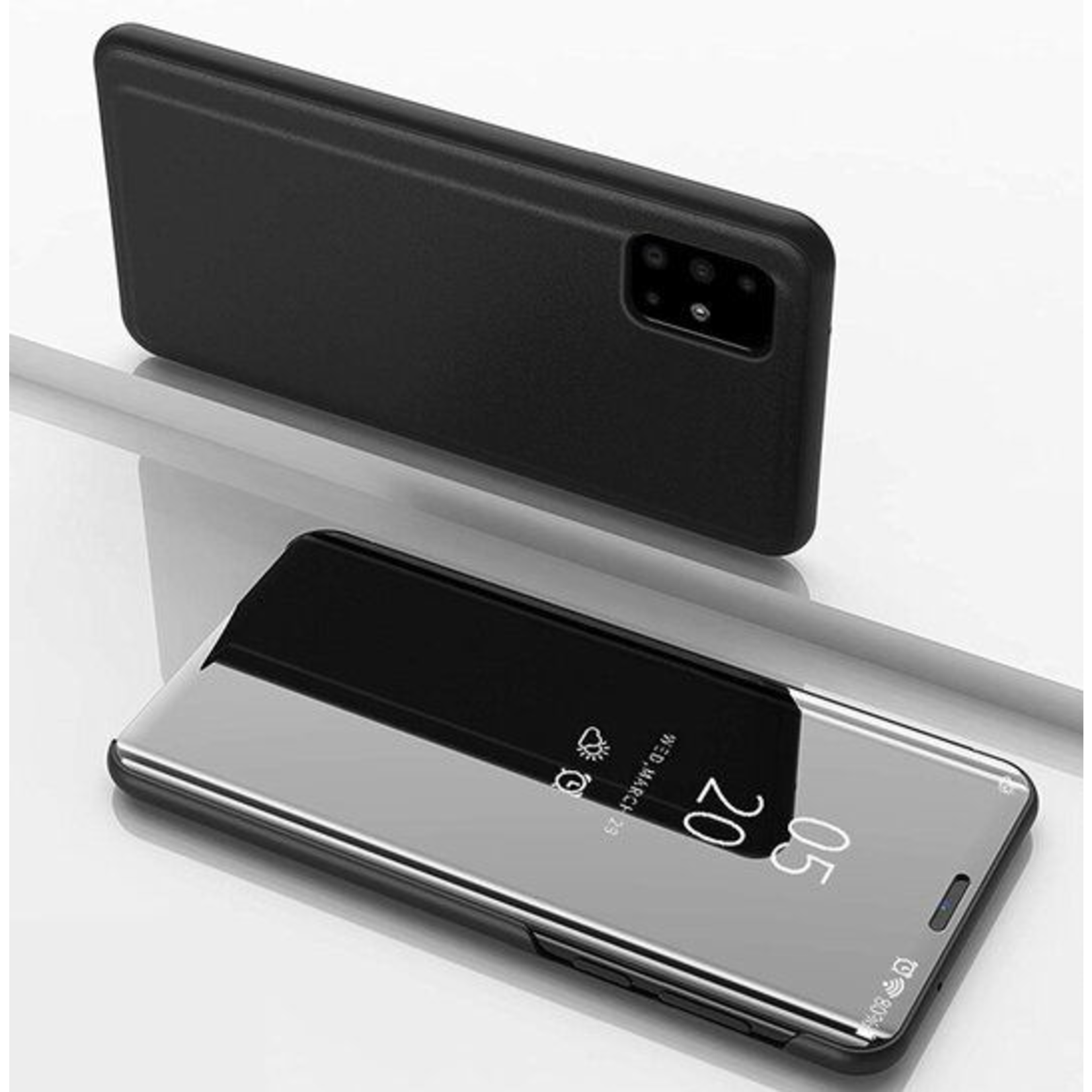 Samsung Samsung A71 - Clear View Case Zwart