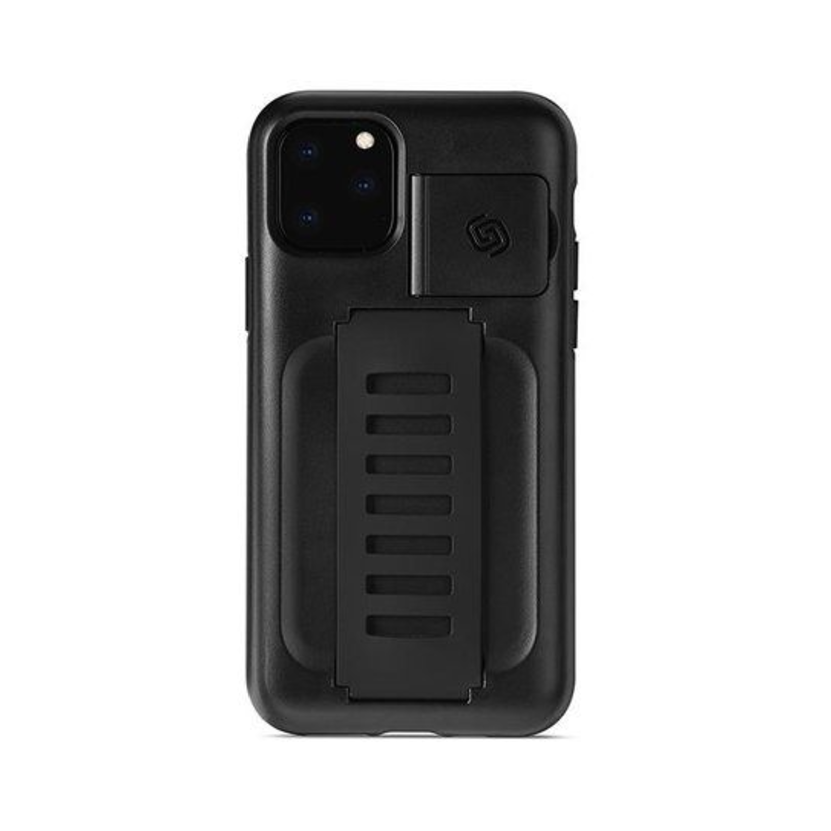 Apple iPhone 12 Mini - Kickstand Grip Armor Zwart