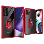 Samsung Samsung Note 20 - Kickstand Ring Rood - transparant