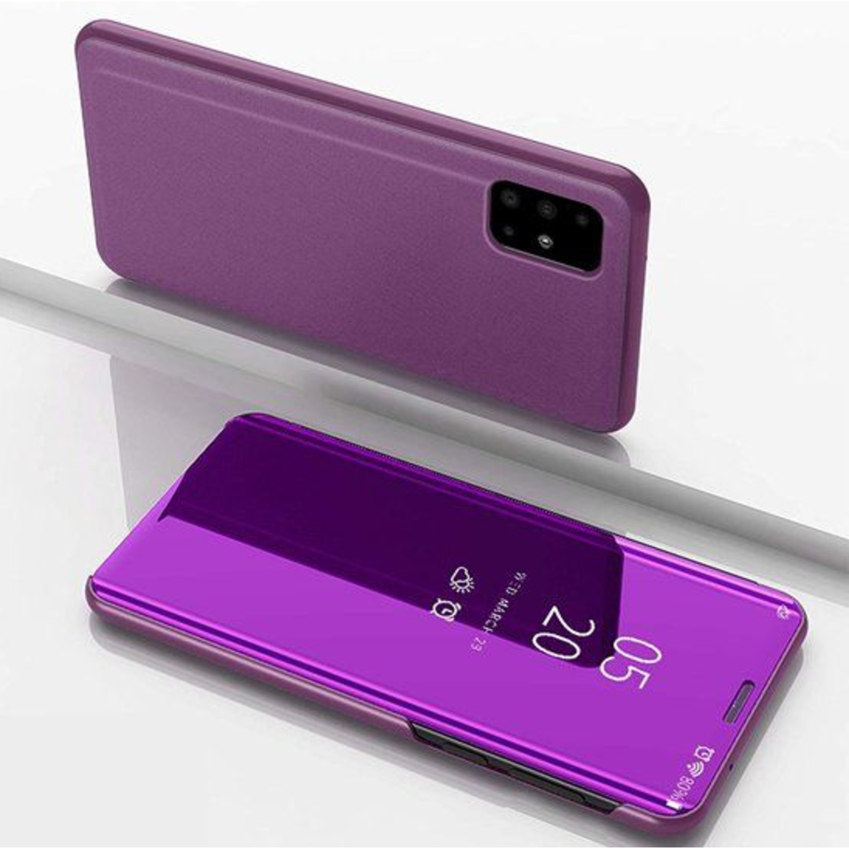Samsung Samsung A70 - Clear View Case Paars