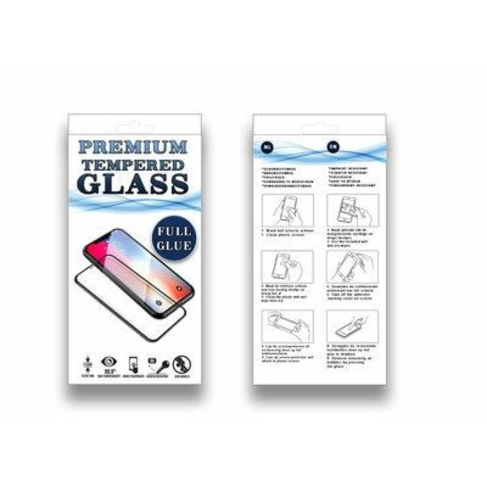 Apple 9D Full Glue Tempered Glass - iPhone 14/13/13 Pro