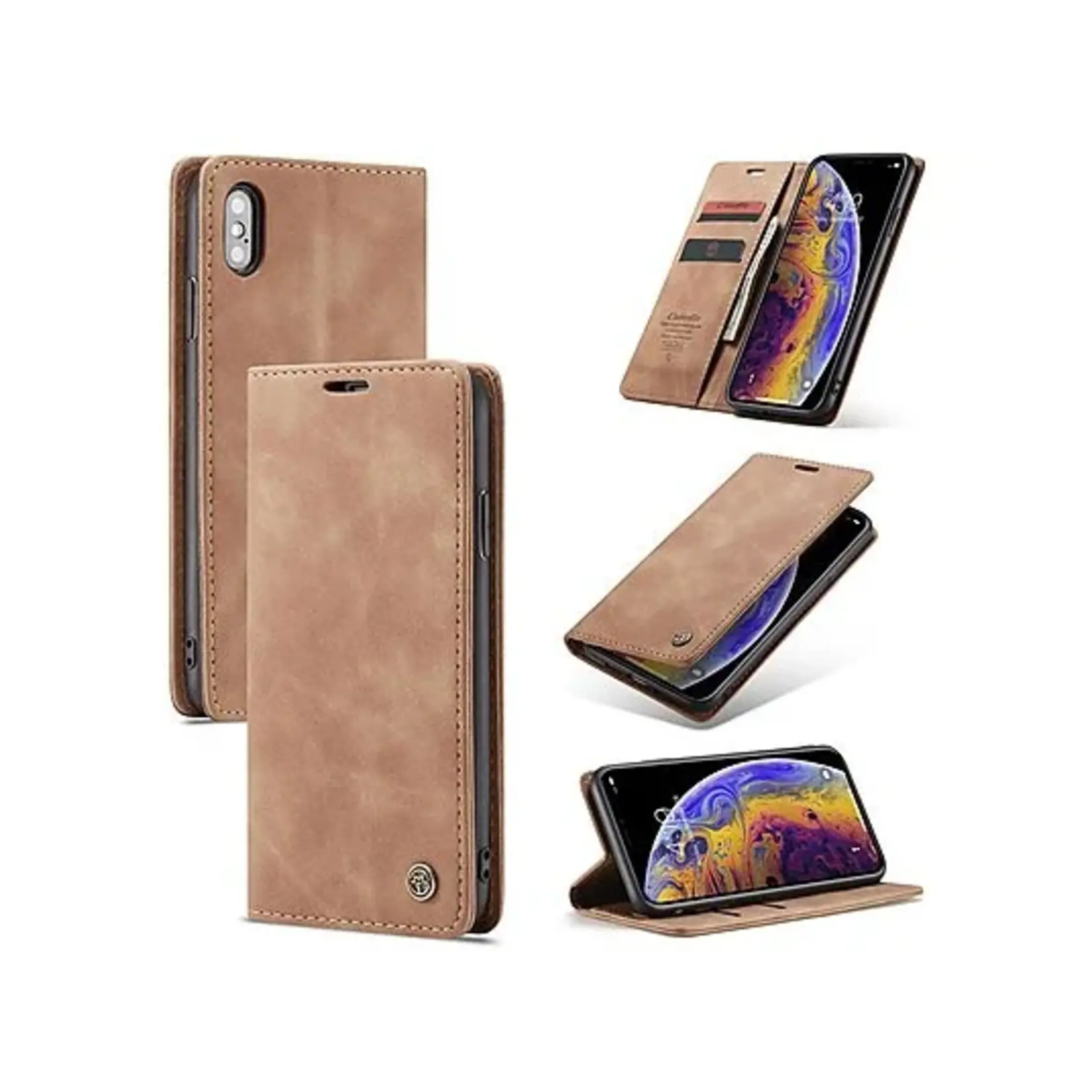Apple Book Case iPhone 16 - Licht Bruin