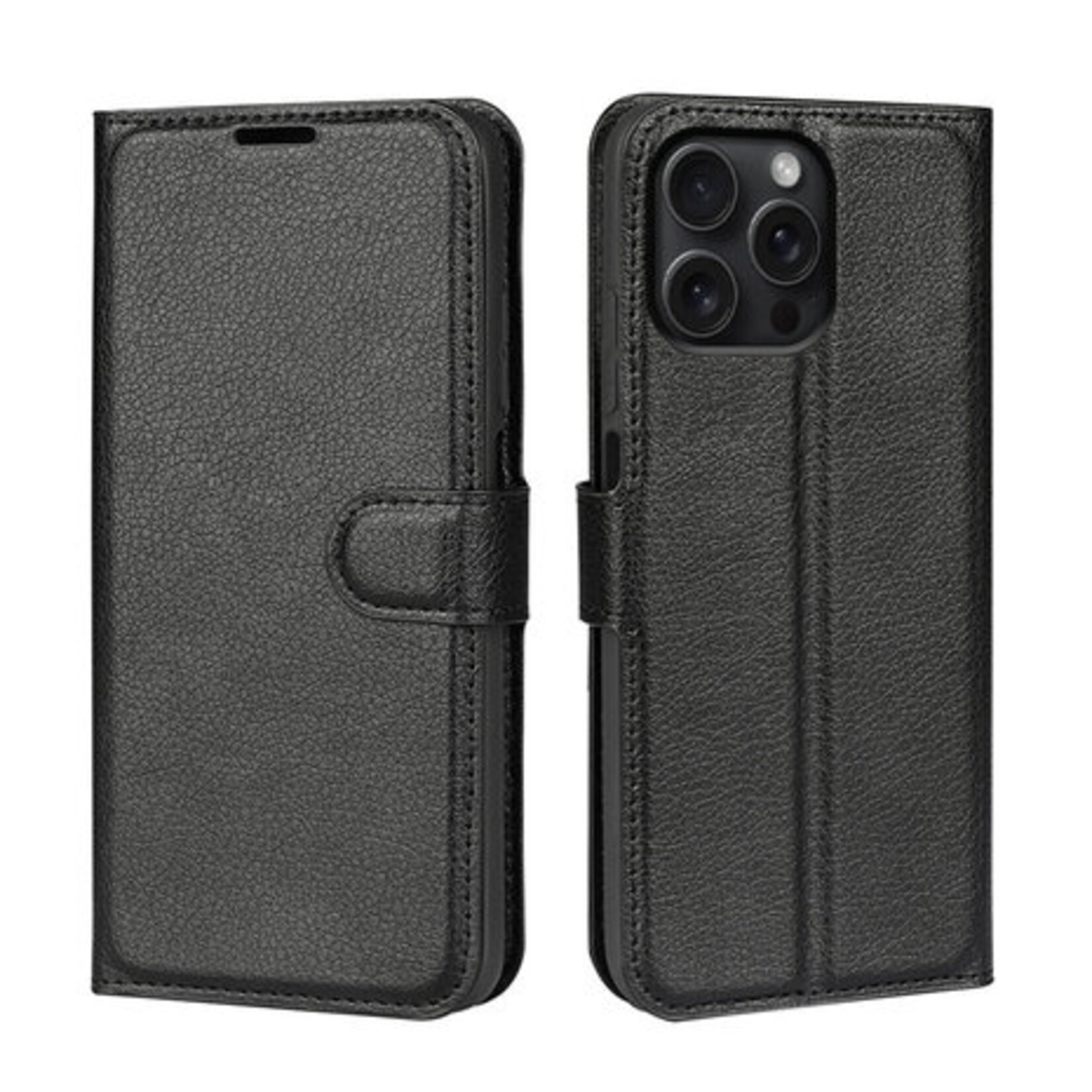 Apple Book Case iPhone 16 - Zwart