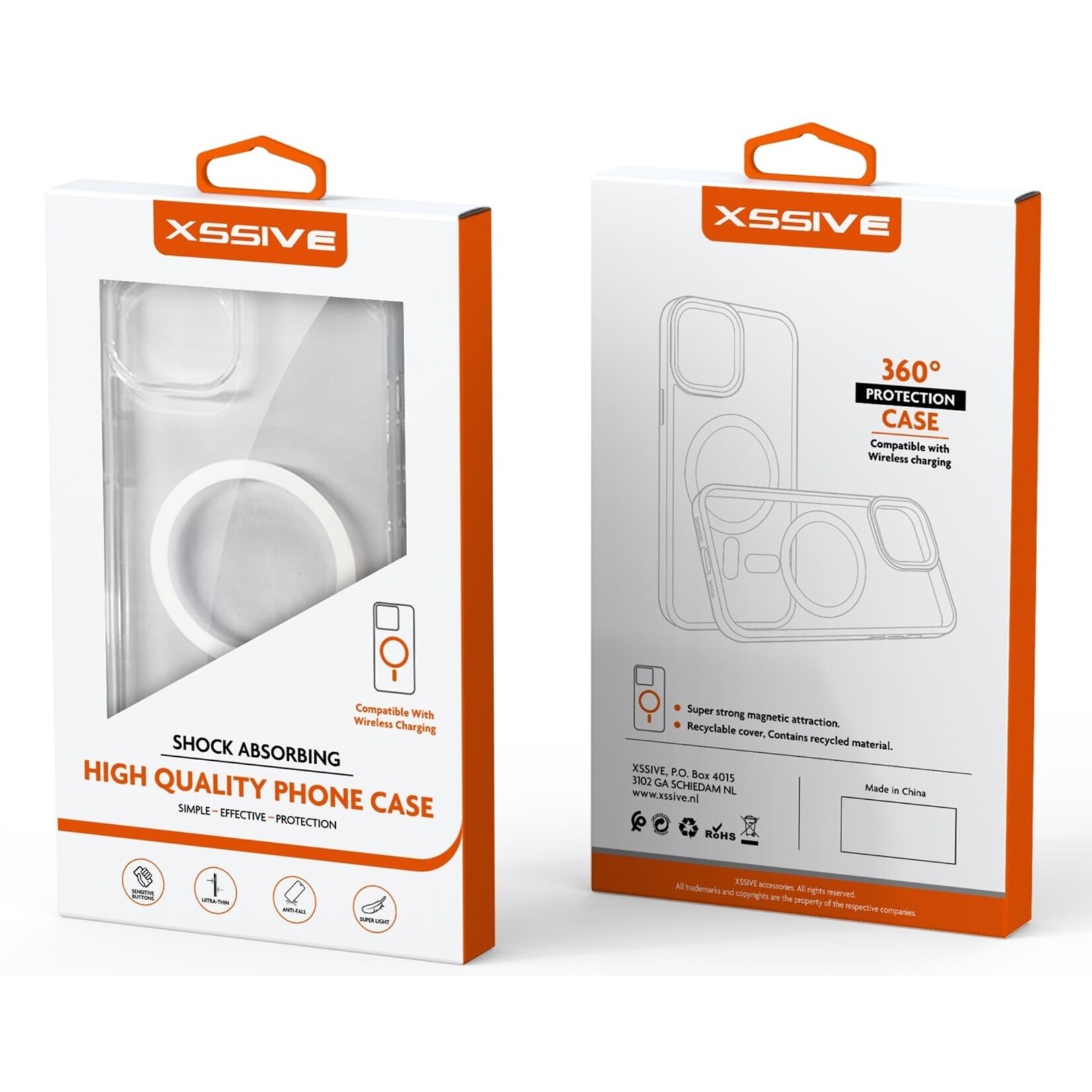 Apple Anti Shock Case geschikt voor Magsafe iPhone 16 Pro Max - Clear