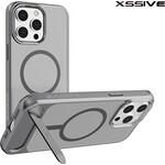 Apple Xssive Back Case geschikt voor Magsafe with Stand iPhone 16 Plus - Grijs