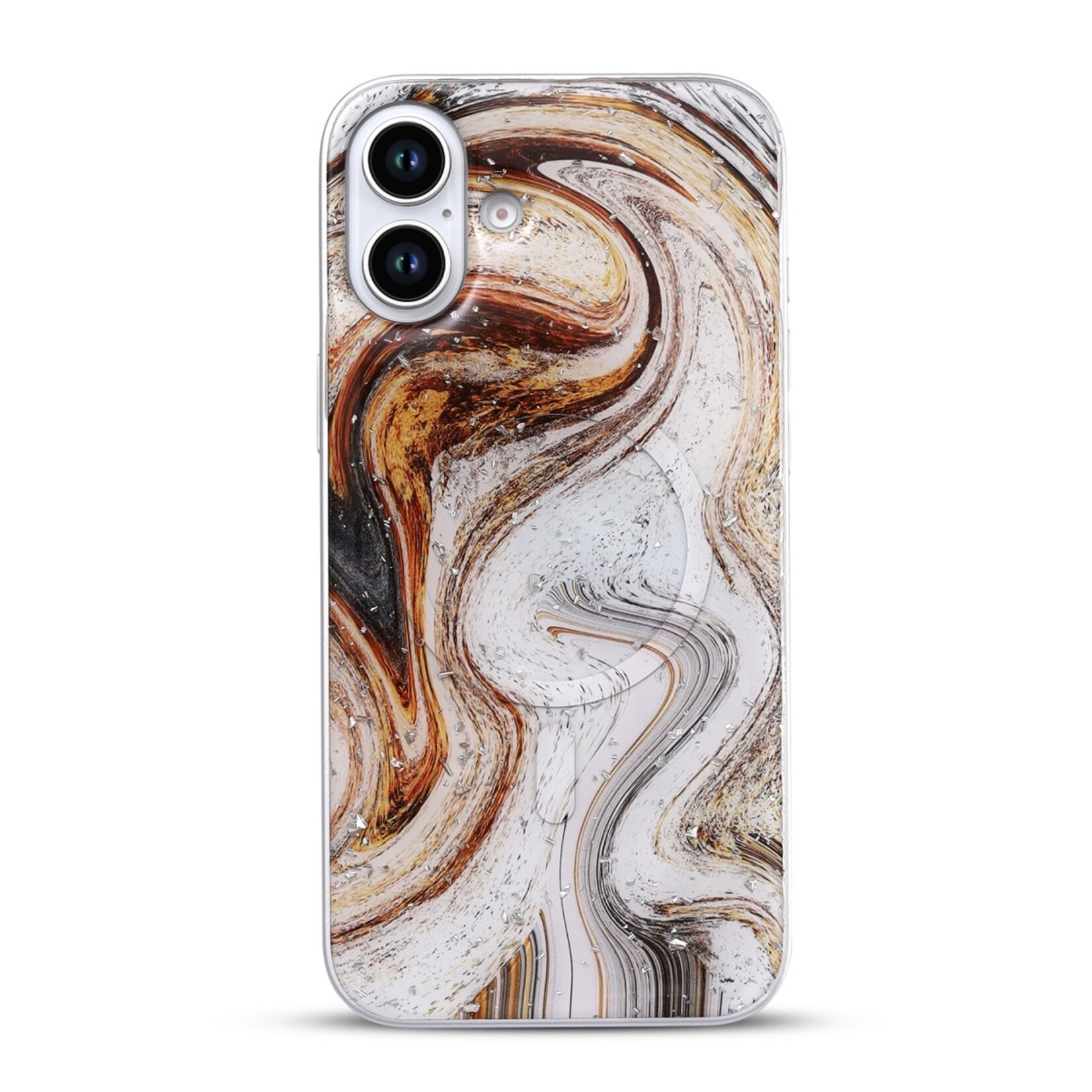 Apple Magnetic Magsafe Marmer Case - iPhone 16 Plus - Beige