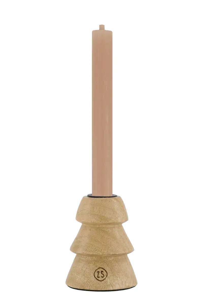 Houten Kandelaar Kerstboom S Naturel Meisje Met De Frou