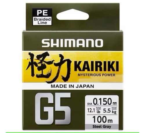 Shimano Kairiki G5 150m - Steel Gray
