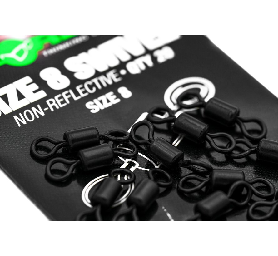 Size 8 Swivel - Black Non Reflective