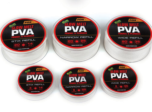 Fox 5m Refill Slow Melt PVA Mesh 25mm Narrow