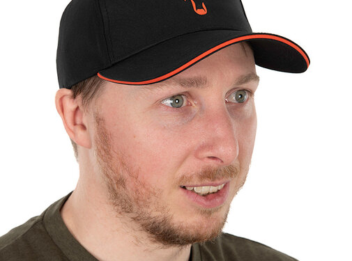 Fox Collection Baseball Cap - Black Orange