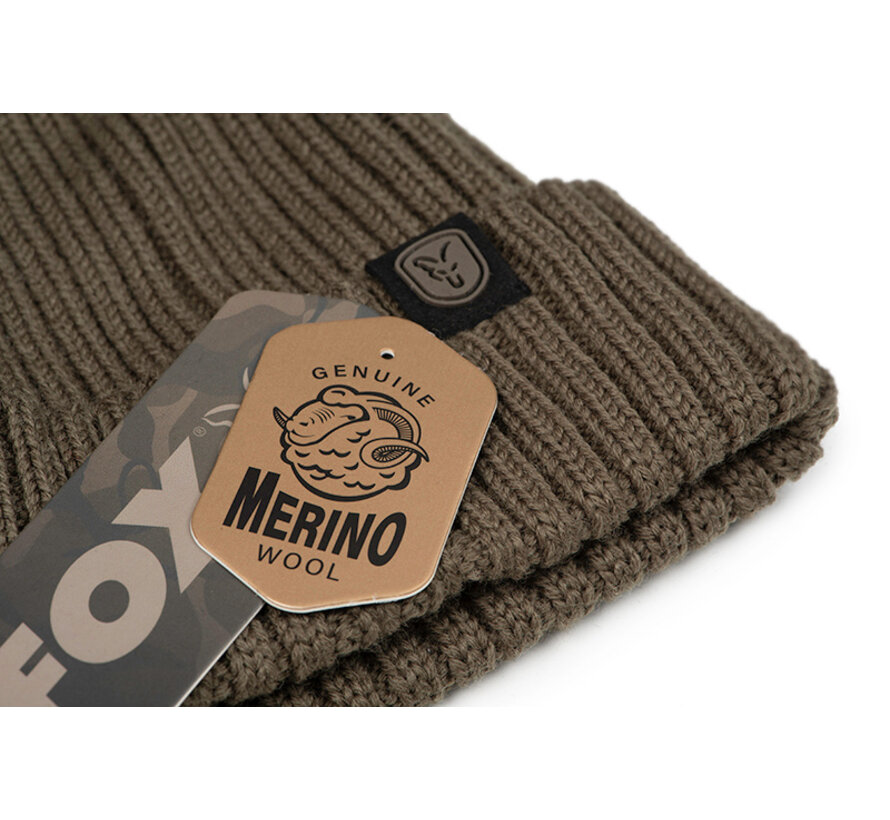Merino Bobble Hat - Olive