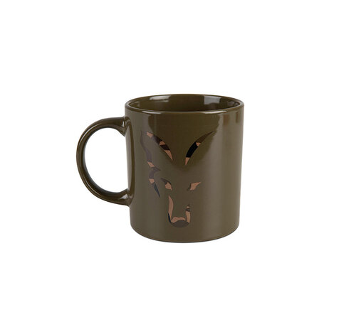 Fox Green & Camo Head Ceramic Mug