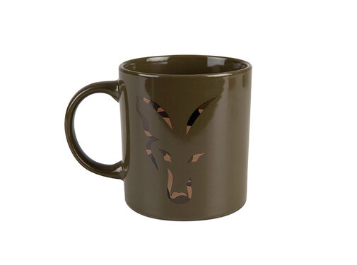 Fox Green & Camo Head Ceramic Mug