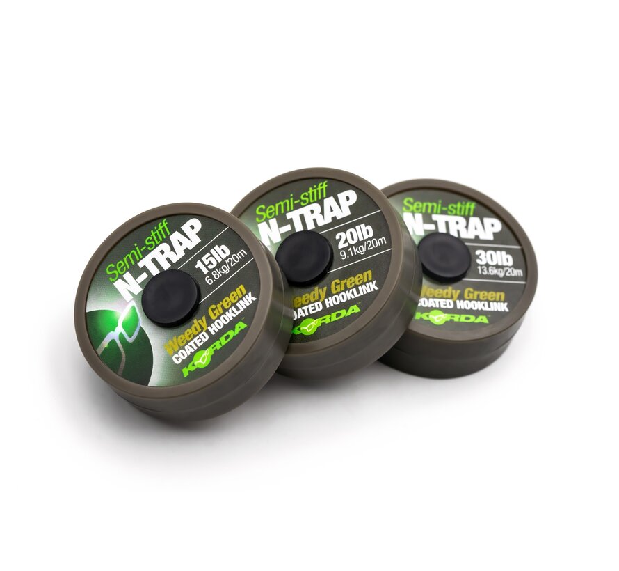 N-TRAP Semi Stiff  - Weedy Green  20m