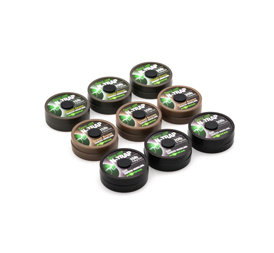 N-TRAP Semi Stiff  - Weedy Green  20m