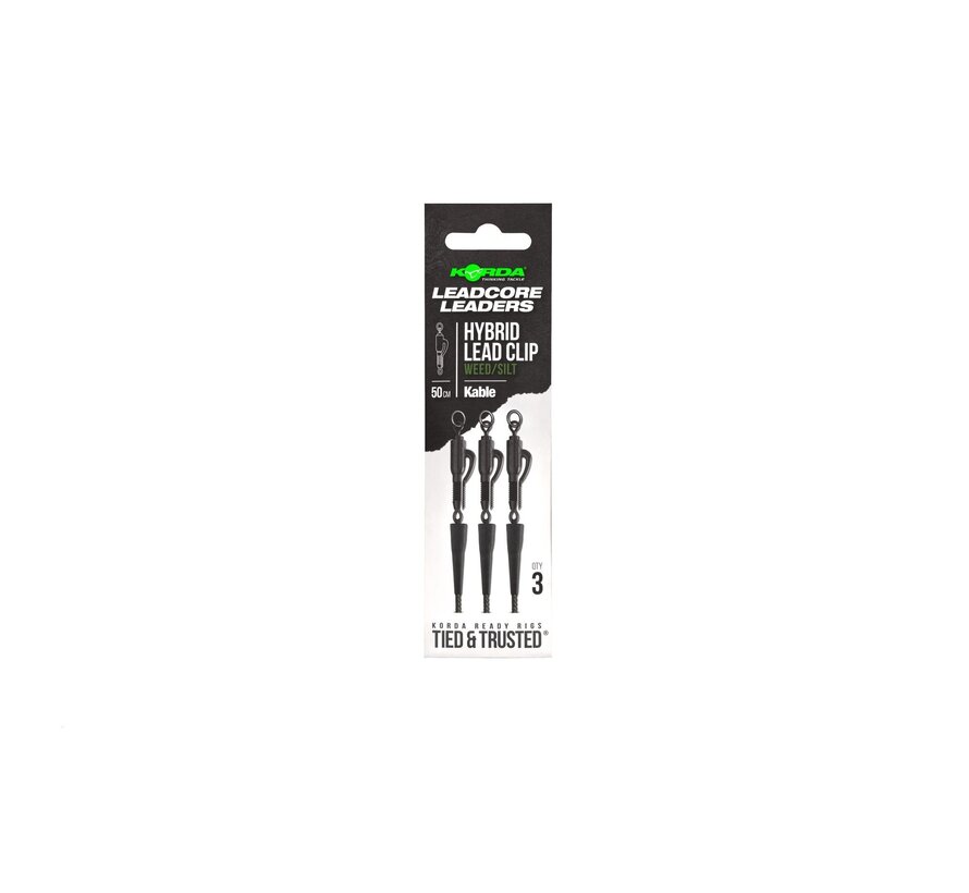 Kable Leadcore Leader Hybrid Lead Clip 50cm