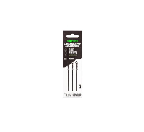 Korda Kable Leadcore Leader Ring Swivel 50cm