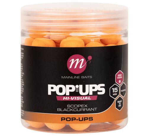 Mainline High Visual Pop-ups Scopex & Blackcurrant 15mm