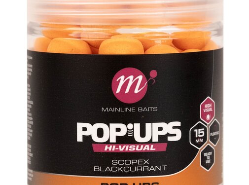 Mainline Hi-Vis Pop-ups Scopex & Blackcurrant 15mm
