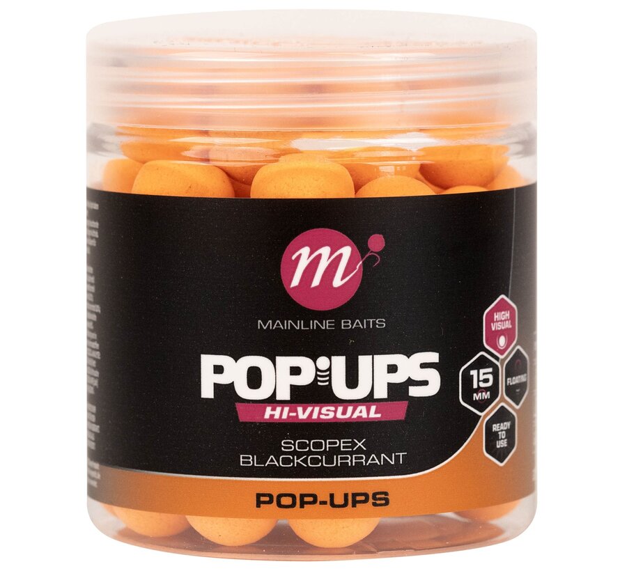 High Visual Pop-ups Scopex & Blackcurrant 15mm