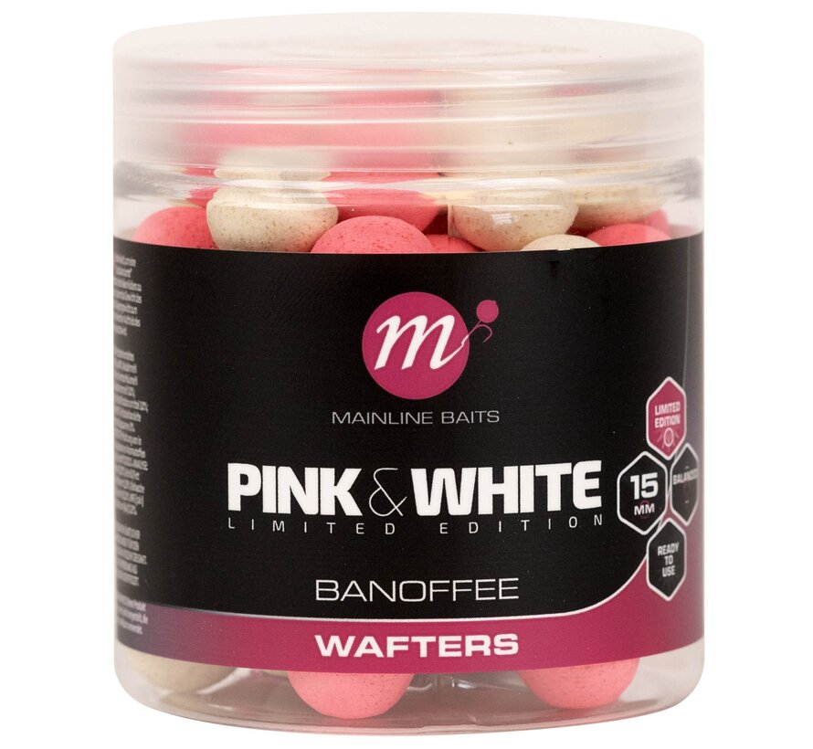 Fluro Pink & White Wafters Banoffee 15mm
