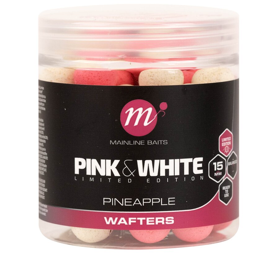 Fluro Pink & White Wafters Pineapple 15mm