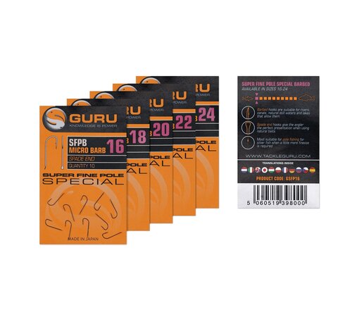 Guru Super Fine Pole (Barbed/Spade End) 10pcs