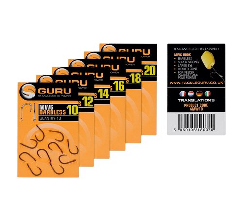 Guru MWG Hook (Barbless/Eyed) 10pcs