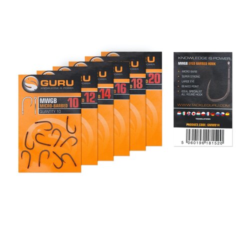 Guru MWG Hook (Barbed/Eyed)10pcs