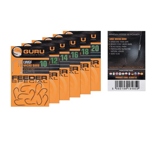 Guru Feeder Special Hook (Barbed/Spade End)10pcs