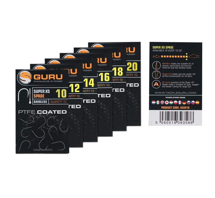 Super XS Hook (Barbless/Spade End)10pcs