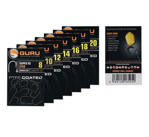 Guru Super XS Hook (Barbless/Eyed)10pcs