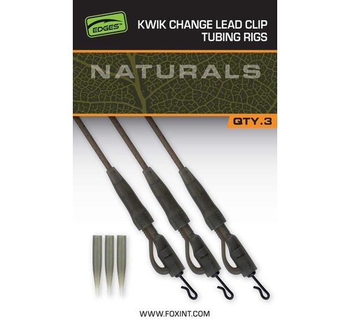 Fox Edges Naturals Kwik Change Lead Clip Tubing Setup