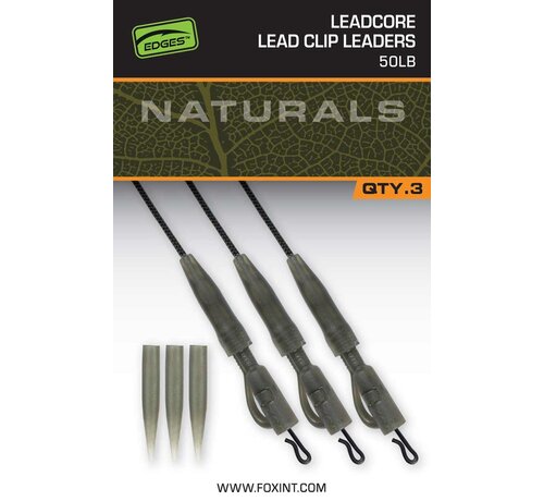 Fox Edges Naturals Leadcore Power Grip Lead Clip Leader