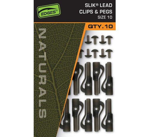 Fox Edges Naturals Slik Lead Clip & Pegs Size 10