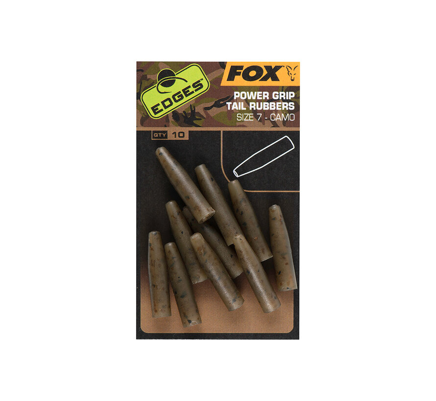 Edges Camo Powergrip Tail Rubbers Size 7