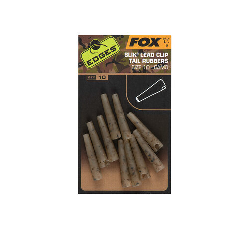 Fox Edges Camo Slik Lead Clip Tail Rubber Size 10